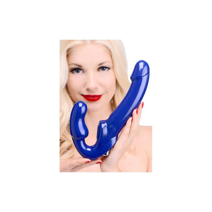 STRAP U - REVOLVER II VIBRADOR DOBLE AZUL