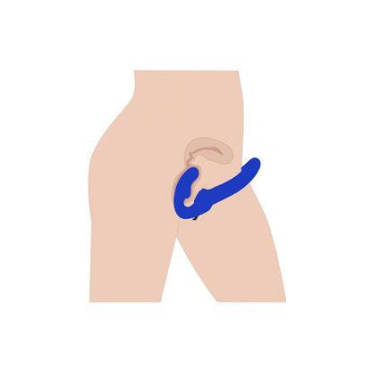 STRAP U - REVOLVER II VIBRADOR DOBLE AZUL