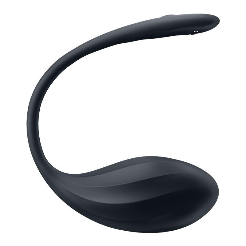 SATISFYER - RIBBED PETAL VIBRADOR DE BRAGUITA APP NEGRO