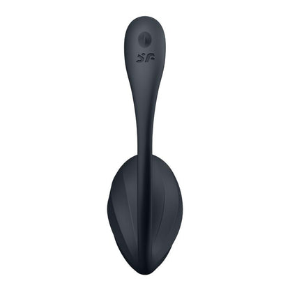 SATISFYER - RIBBED PETAL VIBRADOR DE BRAGUITA APP NEGRO