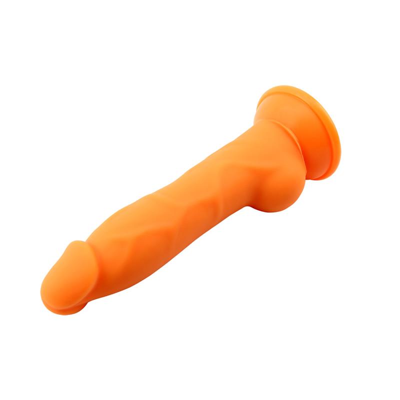 CHISA - RICK.G DILDO SILICONA LÍQUIDA NARANJA 22.7CM