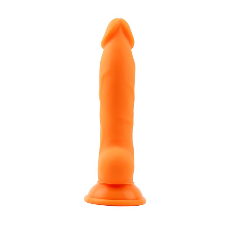 CHISA - RICK.G DILDO SILICONA LÍQUIDA NARANJA 22.7CM