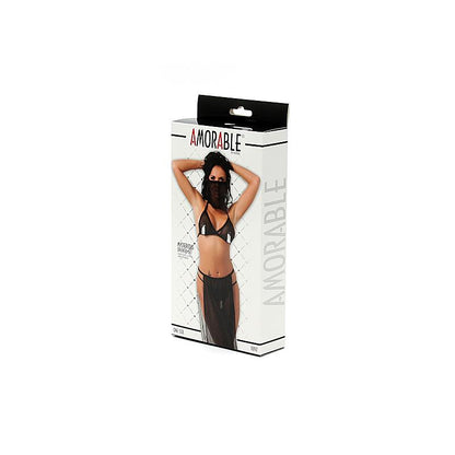 AMORABLE - DISFRAZ DANZA DEL VIENTRE NEGRO TALLA ÚNICA