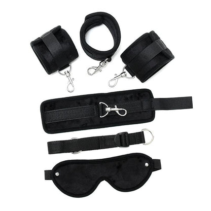 BONDAGE PLAY - ATADURAS CON MÁSCARA AJUSTABLE COLOR NEGRO