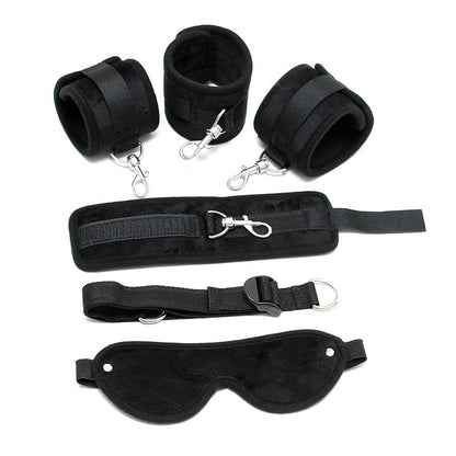 BONDAGE PLAY - ATADURAS CON MÁSCARA AJUSTABLE COLOR NEGRO