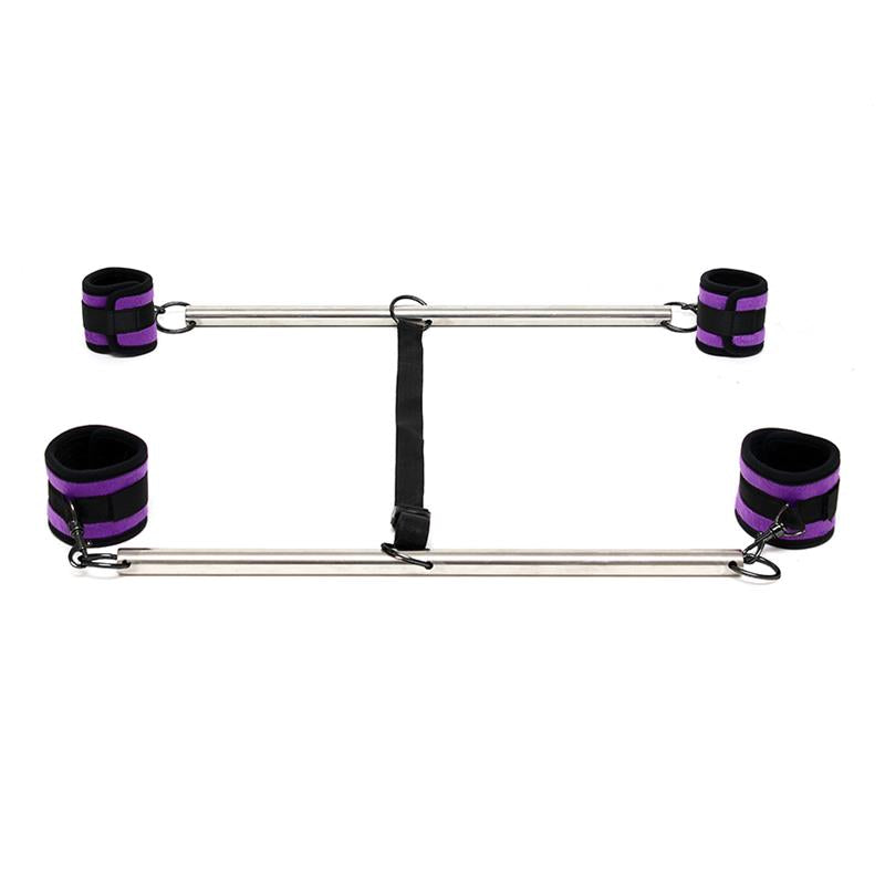 BONDAGE PLAY - BARRA AJUSTABLE PARA BRAZOS Y PIERNAS COLOR PÚRPURA