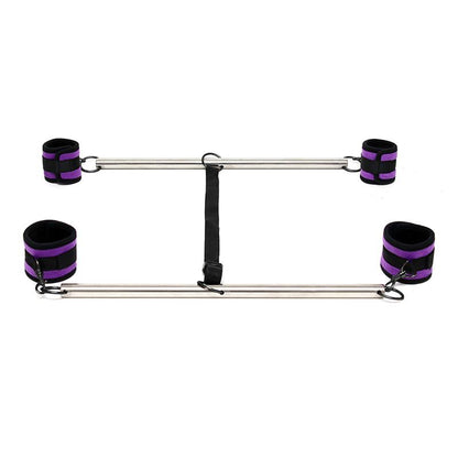 BONDAGE PLAY - BARRA AJUSTABLE PARA BRAZOS Y PIERNAS COLOR PÚRPURA