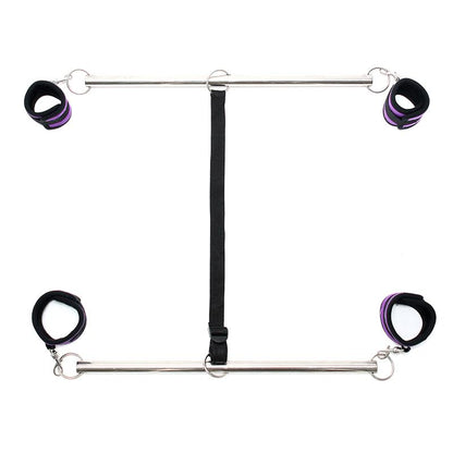 BONDAGE PLAY - BARRA AJUSTABLE PARA BRAZOS Y PIERNAS COLOR PÚRPURA