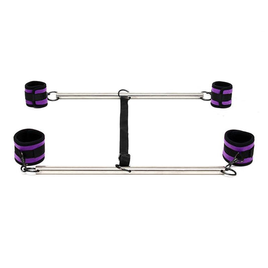BONDAGE PLAY - BARRA AJUSTABLE PARA BRAZOS Y PIERNAS COLOR PÚRPURA