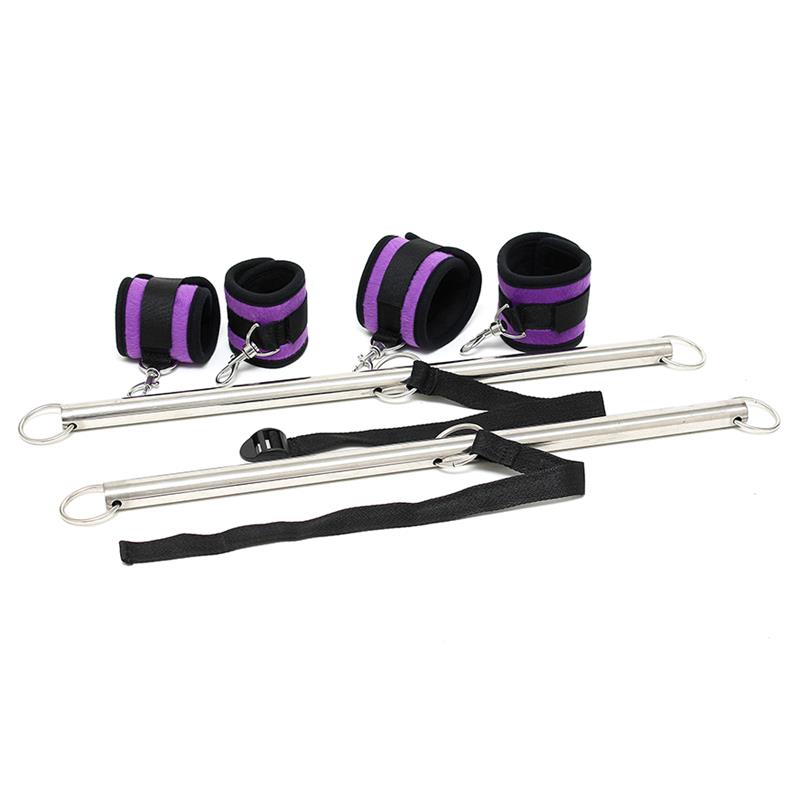 BONDAGE PLAY - BARRA AJUSTABLE PARA BRAZOS Y PIERNAS COLOR PÚRPURA