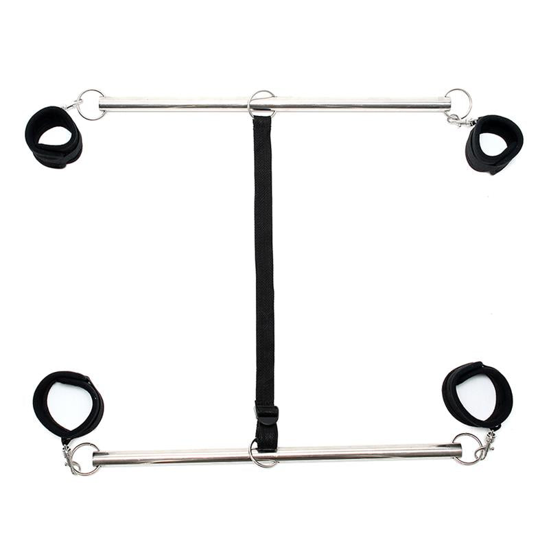 BONDAGE PLAY - BARRAS AJUSTABLES PARA BRAZOS Y PIERNAS COLOR NEGRO