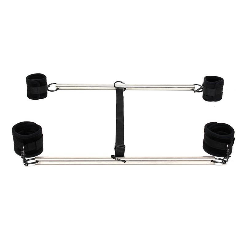 BONDAGE PLAY - BARRAS AJUSTABLES PARA BRAZOS Y PIERNAS COLOR NEGRO
