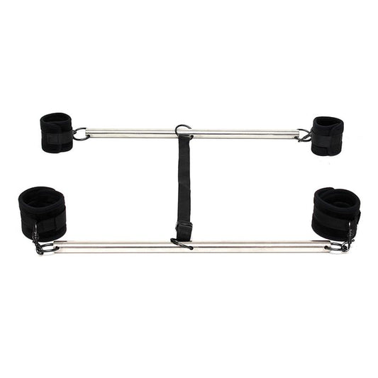 BONDAGE PLAY - BARRAS AJUSTABLES PARA BRAZOS Y PIERNAS COLOR NEGRO