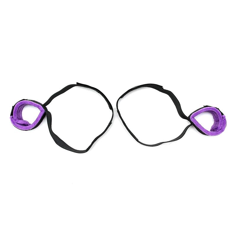 BONDAGE PLAY - ESPOSAS PARA MUSLOS Y MANOS AJUSTABLE  PÚRPURA