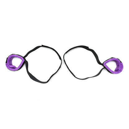 BONDAGE PLAY - ESPOSAS PARA MUSLOS Y MANOS AJUSTABLE  PÚRPURA