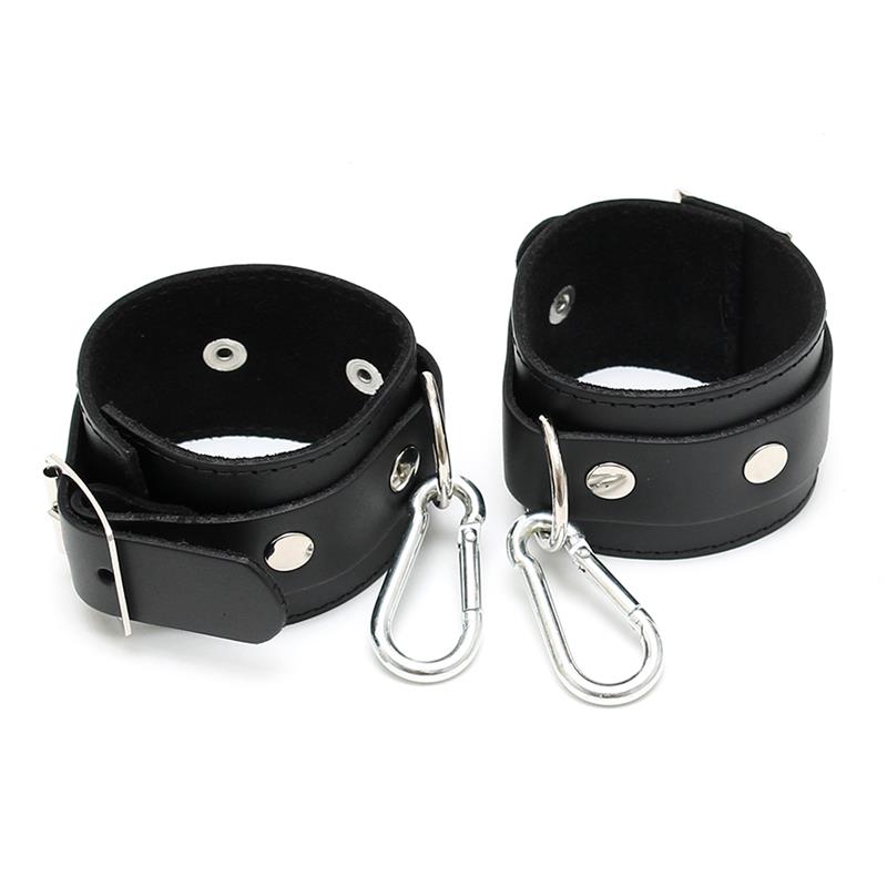 BONDAGE PLAY - ESPOSAS AJUSTABLES CUERO