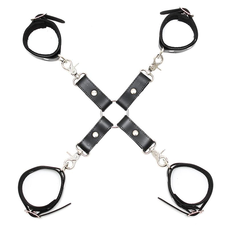 BONDAGE PLAY - RESTRICCIONES CUERO AJUSTABLES