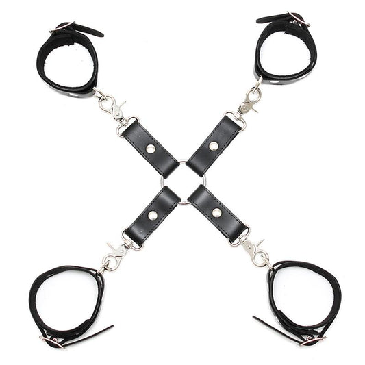 BONDAGE PLAY - RESTRICCIONES CUERO AJUSTABLES