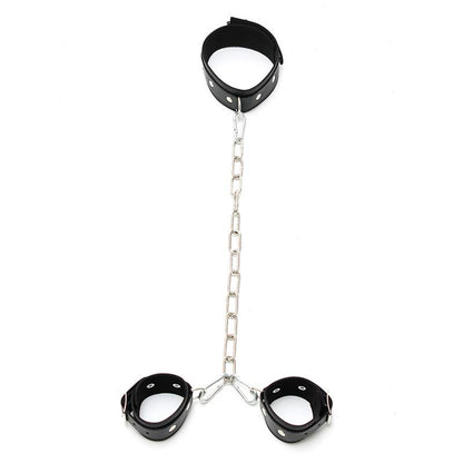 BONDAGE PLAY - COLLAR CON ESPOSAS CADENA AJUSTABLES