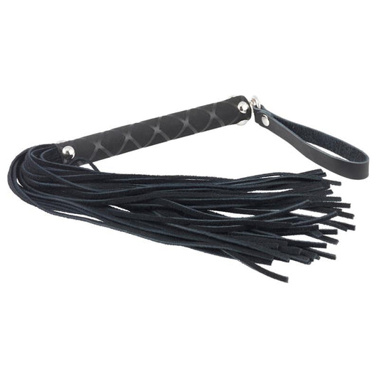 BONDAGE PLAY - FLOGGER CUERO NEGRO 35 CM