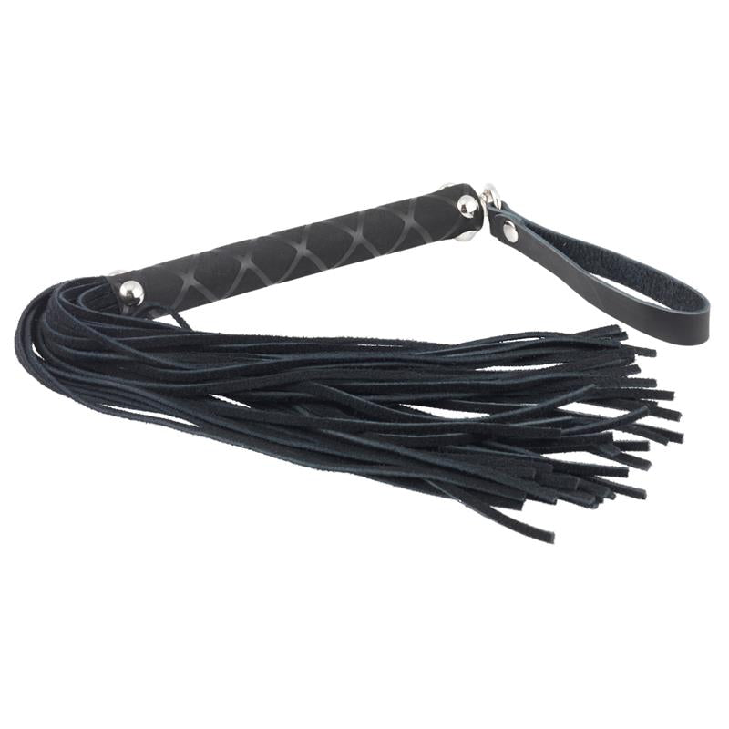 BONDAGE PLAY - FLOGGER CUERO NEGRO 35 CM
