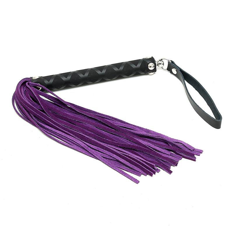 BONDAGE PLAY - FLOGGER MORADO 35 CM