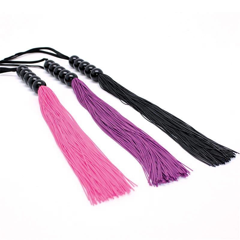 BONDAGE PLAY - FLOGGER SILICONA ROSA 38 CM