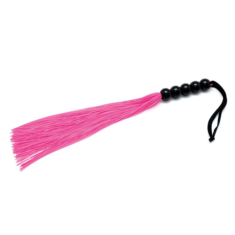 BONDAGE PLAY - FLOGGER SILICONA ROSA 38 CM