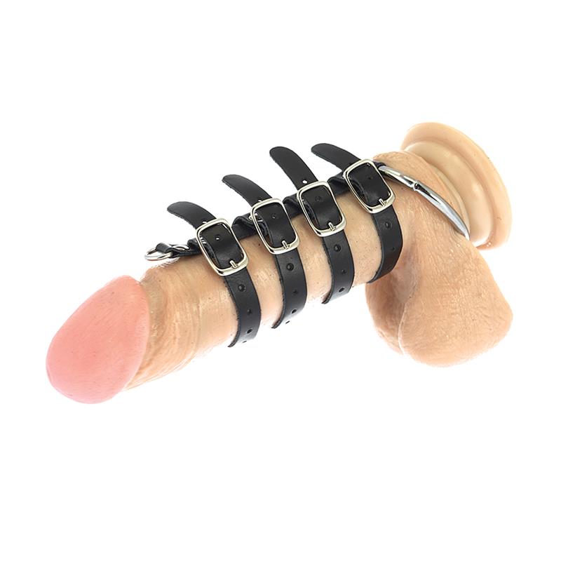 BONDAGE PLAY - ARNÉS PARA EL PENE CON ANILLO TESTÍCULOS