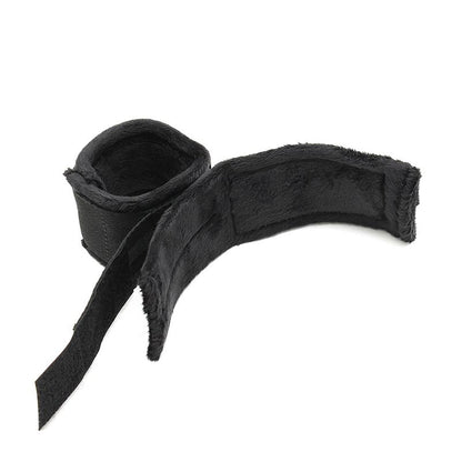 BONDAGE PLAY - MÁSCARA Y ESPOSAS AJUSTABLES NEGRO