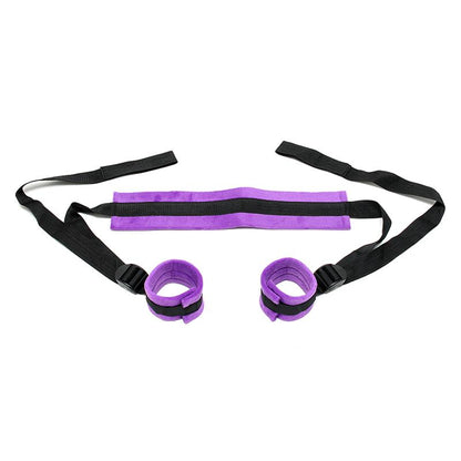 BONDAGE PLAY - SET DE ATADURAS AJUSTABLES PÚRPURA