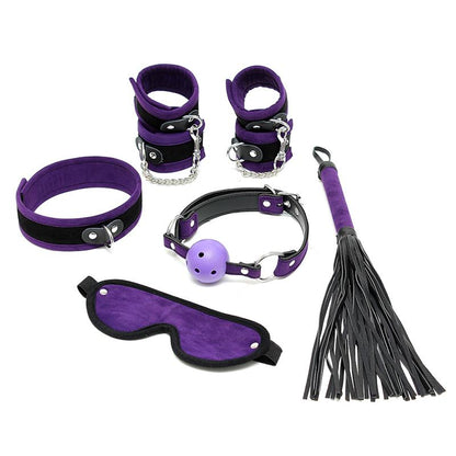BONDAGE PLAY - SET DE BONDAGE 6 PIEZAS PÚRPURA