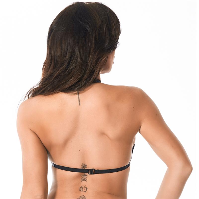 BONDAGE PLAY - SUJETADOR CUERO ABERTURA PEZÓN TALLA ÚNICA