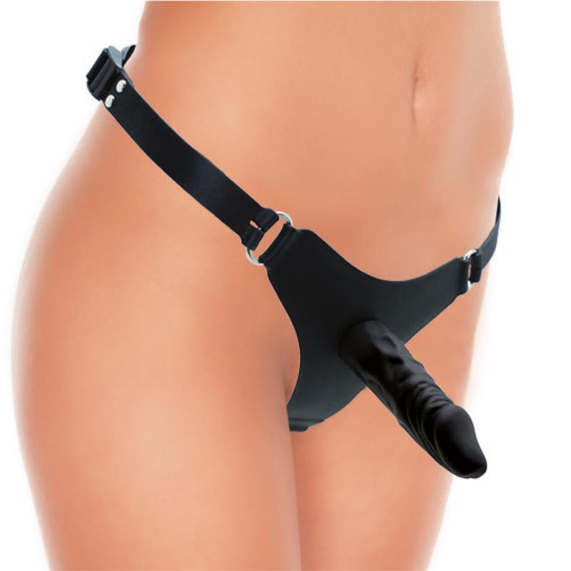 LATEX PLAY - ARNÉS CON DILDO SILICONA 12 CM