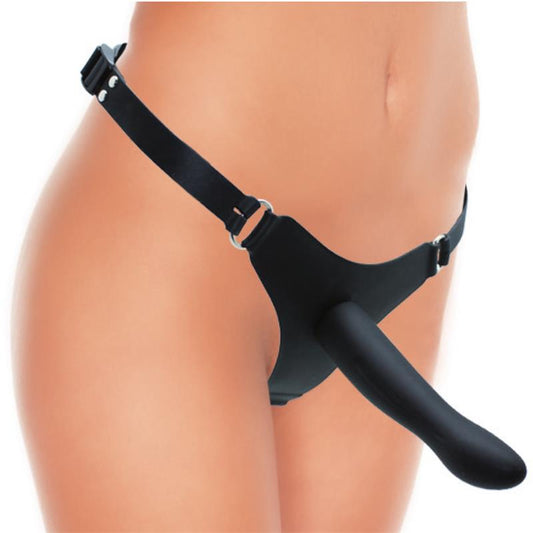 LATEX PLAY - ARNÉS CON DILDO SILICONA 16 CM