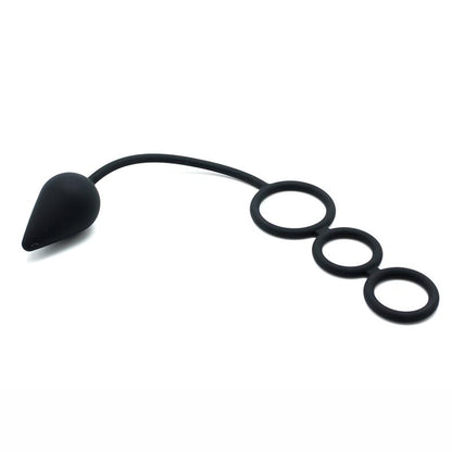 LATEX PLAY - PLUG CON ANILLOS PENE SILICONA