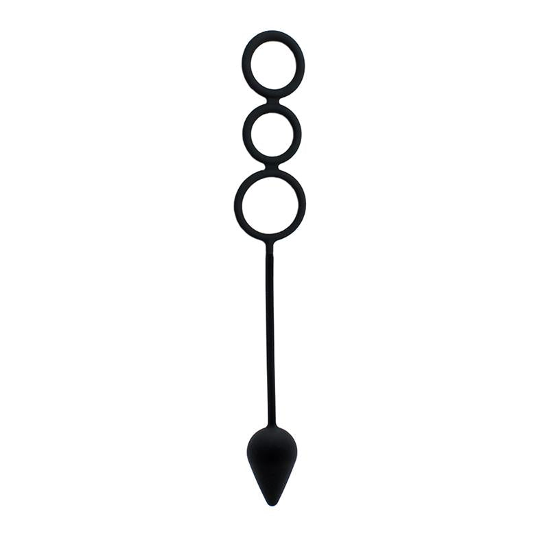 LATEX PLAY - PLUG CON ANILLOS PENE SILICONA