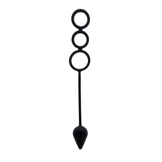 LATEX PLAY - PLUG CON ANILLOS PENE SILICONA