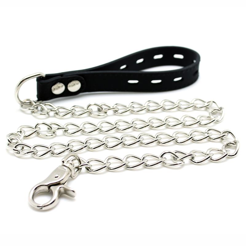 LATEX PLAY - COLLAR CON CORREA SILICONA