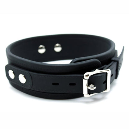LATEX PLAY - COLLAR CON CORREA SILICONA