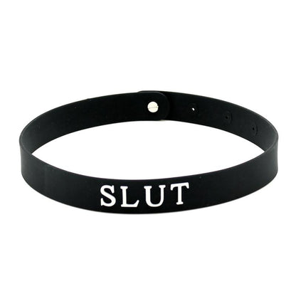 LATEX PLAY - COLLAR (SLUT) SILICONA