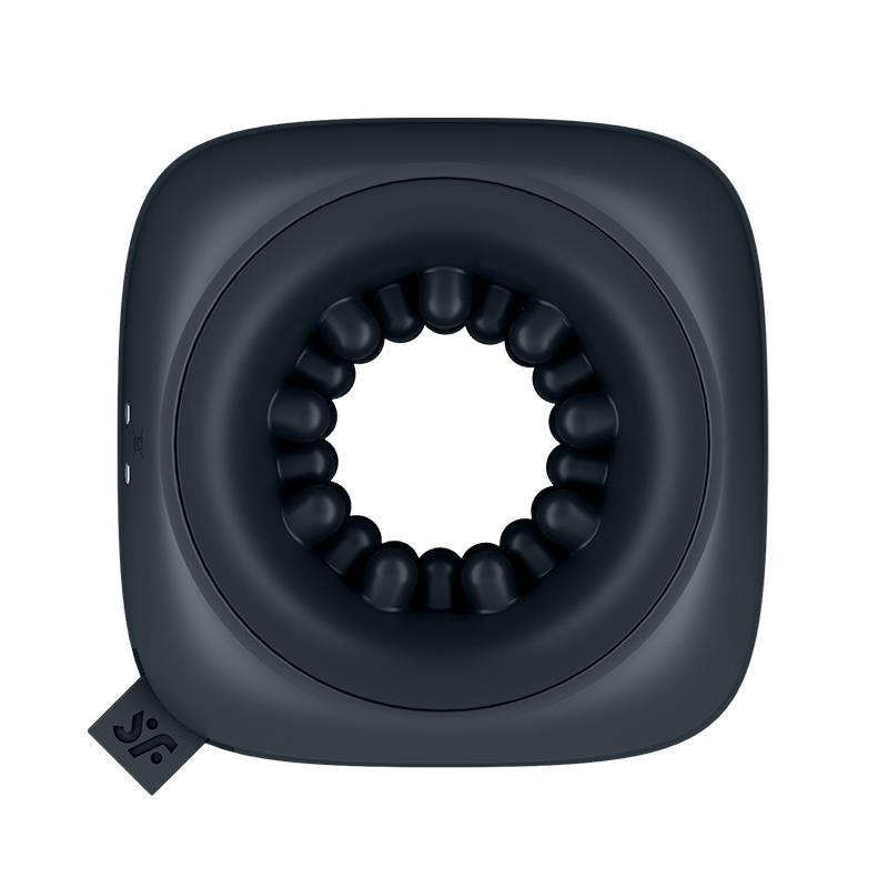 SATISFYER - RING STROKER ANILLO MATURBADOR TAMAÑO VIAJE NEGRO