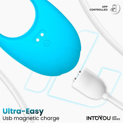 INTOYOU APP SERIES - RINGO ANILLO VIBRADOR CON APP UNIBODY AZUL