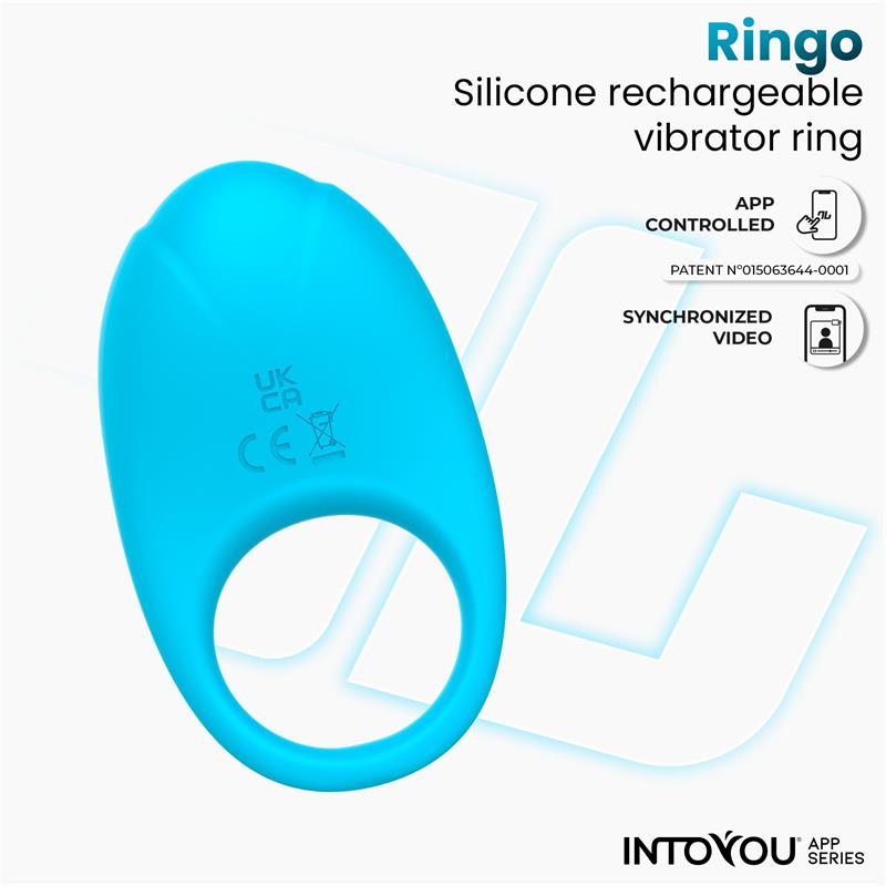 INTOYOU APP SERIES - RINGO ANILLO VIBRADOR CON APP UNIBODY AZUL