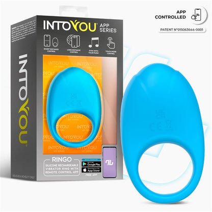 INTOYOU APP SERIES - RINGO ANILLO VIBRADOR CON APP UNIBODY AZUL