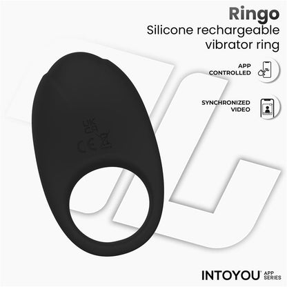 INTOYOU APP SERIES - RINGO ANILLO VIBRADOR CON APP UNIBODY NEGRO