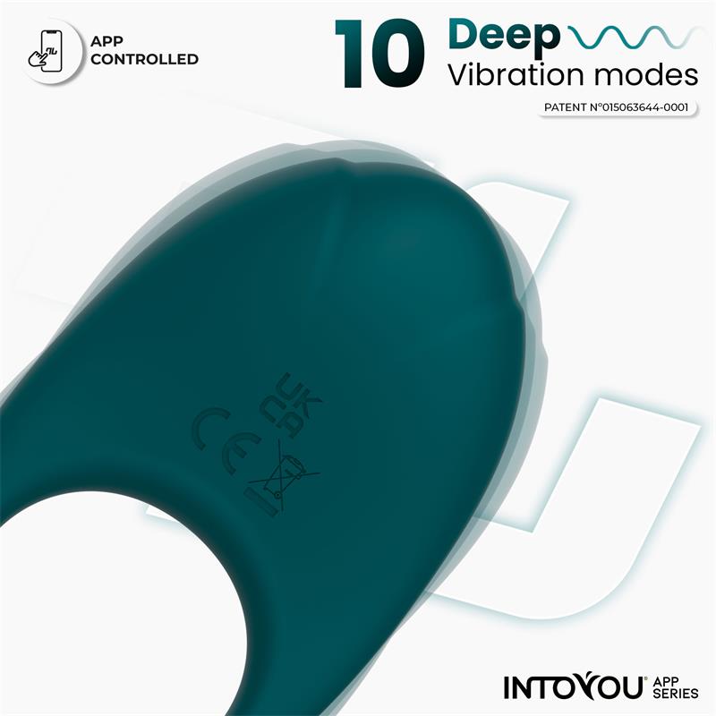 INTOYOU APP SERIES - RINGO ANILLO VIBRADOR CON APP UNIBODY VERDE