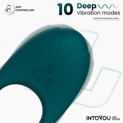 INTOYOU APP SERIES - RINGO ANILLO VIBRADOR CON APP UNIBODY VERDE