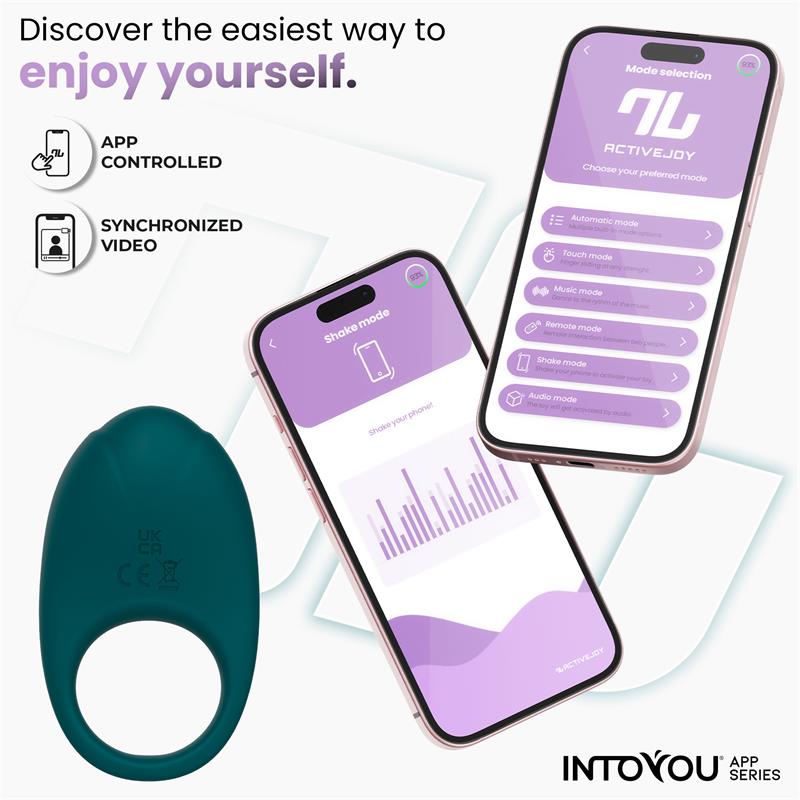 INTOYOU APP SERIES - RINGO ANILLO VIBRADOR CON APP UNIBODY VERDE