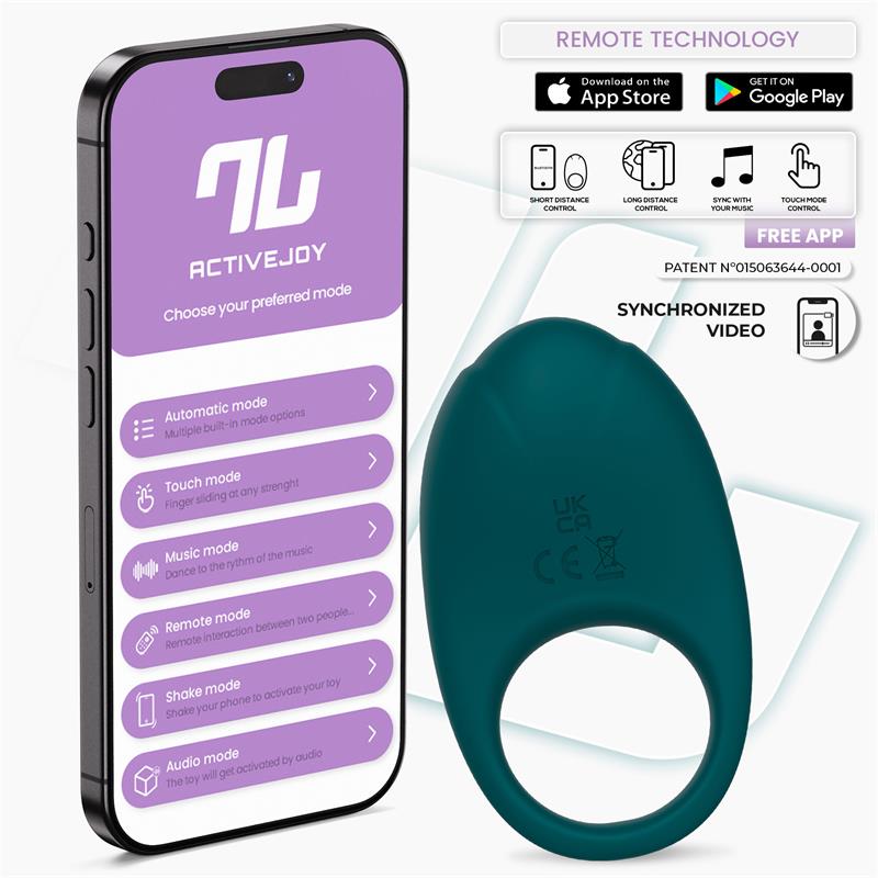 INTOYOU APP SERIES - RINGO ANILLO VIBRADOR CON APP UNIBODY VERDE